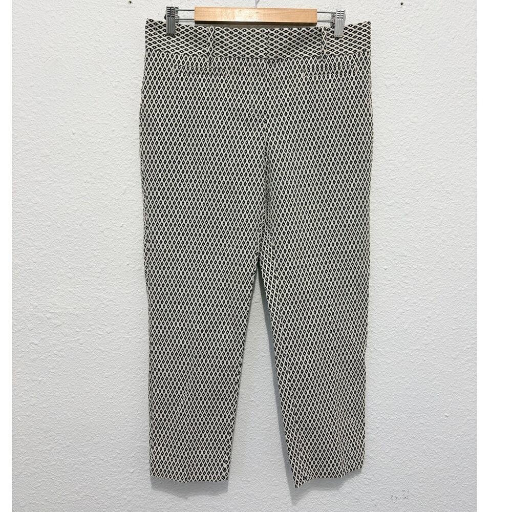 NWT Ann Taylor Devin Jaquard Print Pants Dress Pants Career Work Straight Leg
